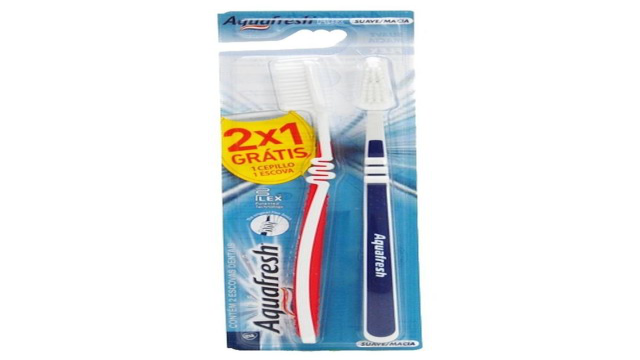 AQUAFRESH PACK FLEX SUAVE CEPILLO DENTAL X 2 UNIDADES 