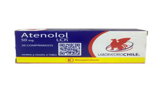 ATENOLOL 50 MG X 20 COMPRIMIDOS LABORATORIO CHILE