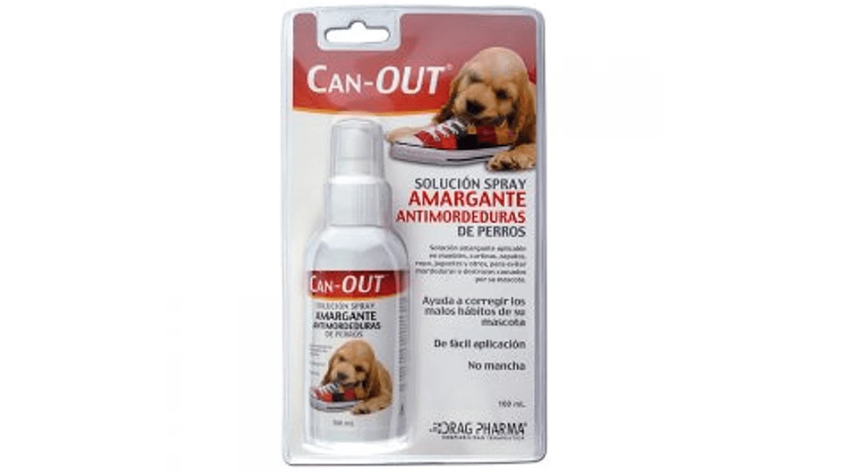 CAN-OUT SPRAY AMARGANTE ANTIMORDISQUEOS PEROOS X  100 ML