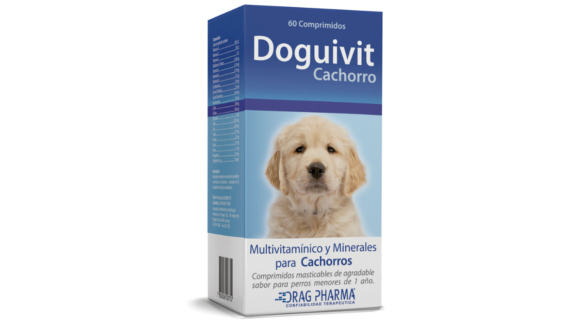 DOGUIVIT CACHORRO SUPLEMENTO MULTIVITAMINICO X 60 COMPRIMIDOS DRAG PHARMA 
