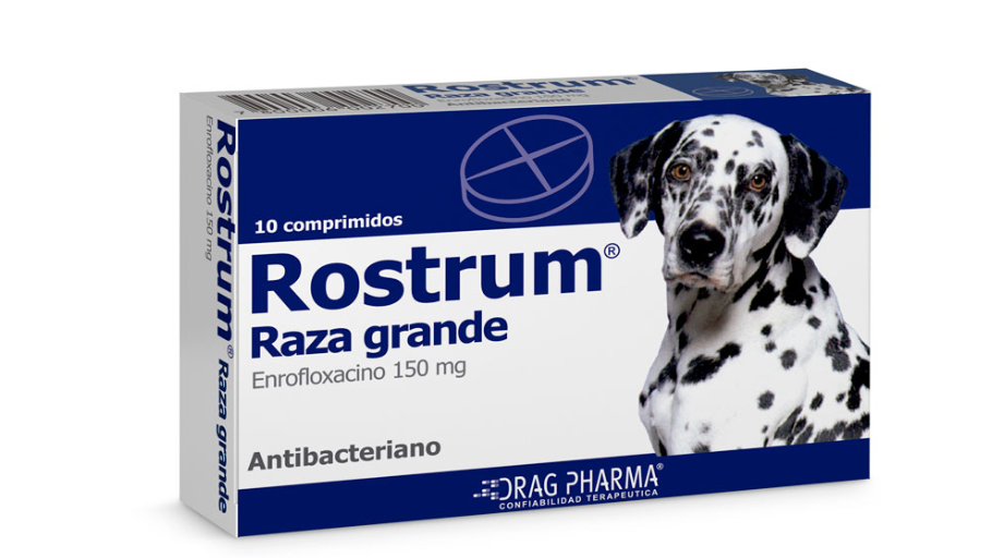 ROSTRUM ENROFLOXACINO 150 MG X 10 COMPRIMIDOS