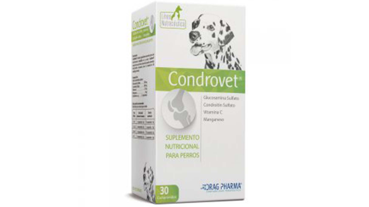 CONDROVET SUPLEMENTO NUTRICIONAL PERRO X 30 COMPRIMIDOS DRAG PHARMA 