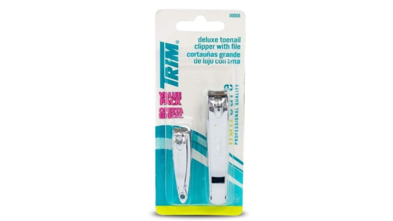  TRIM PACK CORTAUÑAS GRANDE CON LIMA + PEQUEÑO X 2 CORTAUÑAS