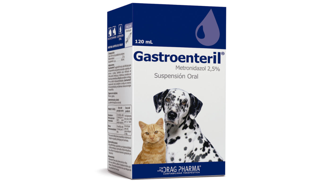 GASTROENTERIL METRONIDAZOL 2,5 % SUSPENSION ORAL X 120 ML