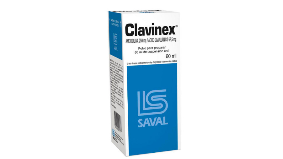 CLAVINEX AMOXICILINA + ACIDO CLAVULANICO 250/62,5 MG X 60 ML SAVAL 