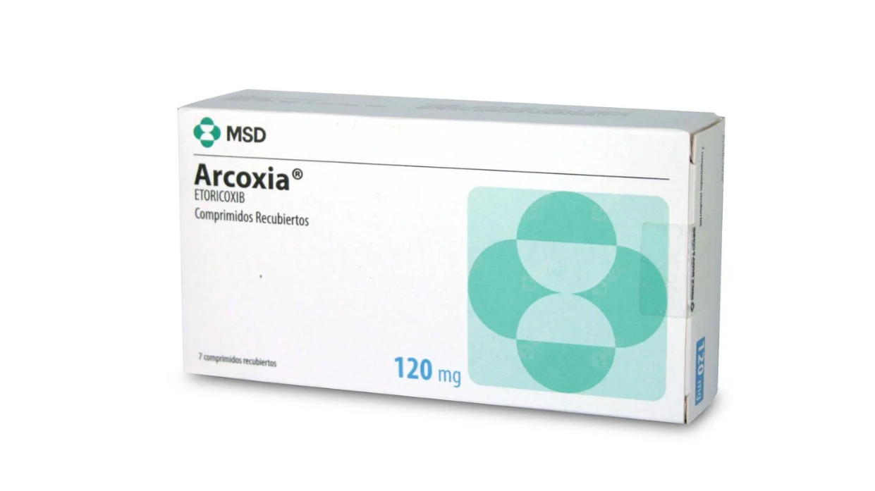 ARCOXIA ETORICOXIB 120MG X 7 COMPRIMIDOS RECUBIERTOS MDS