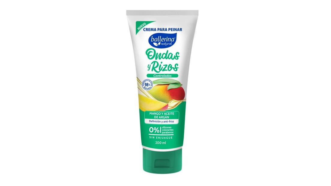 BALLERINA CREMA PARA PEINAR ONDAS Y RIZOS CONTROLADOS X 200 ML	