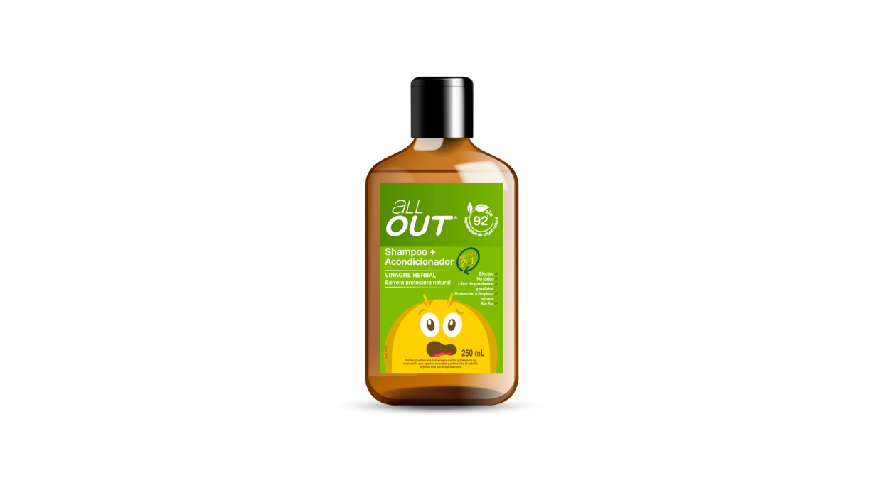 ALL OUT NATURAL PREVENCION PIOJOS SHAMPOO + ACONDICIONADOR X 250 ML