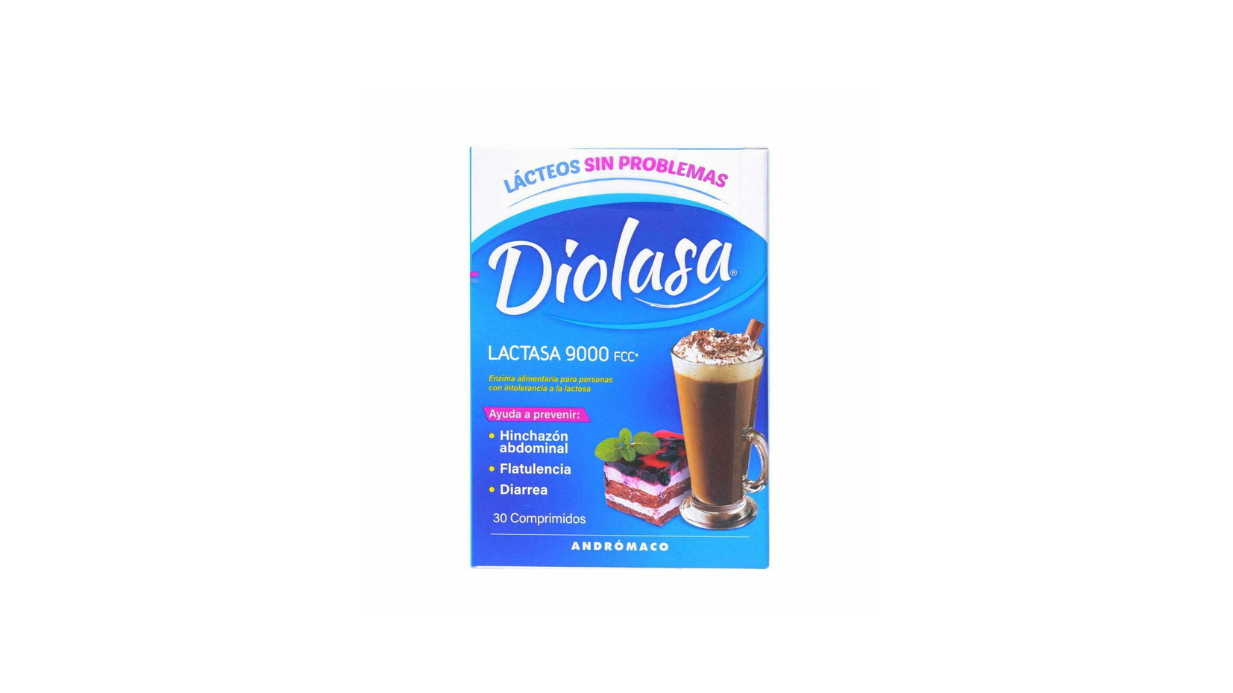 DIOLASA LACTASA 9000 FCC X 30 COMPRIMIDOS ANDROMACO