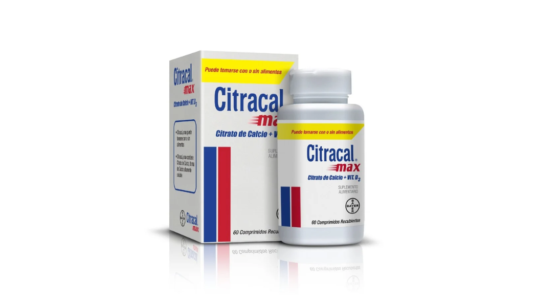 CITRACAL MAX CITRATO DE CALCIO VITAMINA D3 X 60 COMPRIMIDOS RECUBIERTOS BAYER