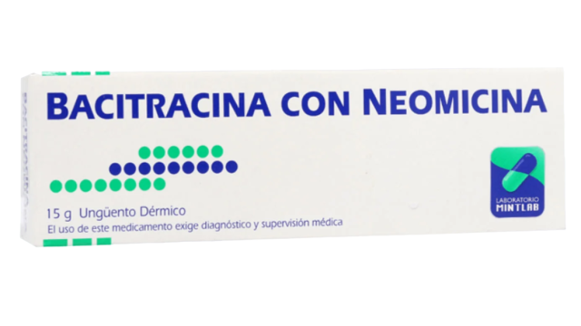 BACITRACINA + NEOMICINA 500 UI/5 MG UNGUENTO DERMICO X 15 GRAMOS 