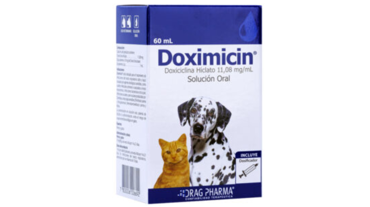 DOXIMICIN DOXICICLINA HICLATO 11,54 MG/ML SOLUCION ORAL X 60 ML