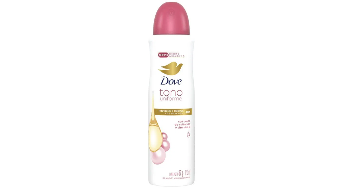 DOVE DESODORANTE ANTITRANSPIRANTE DERMO ACLARANT TONO UNIFORME 48H X 150 ML