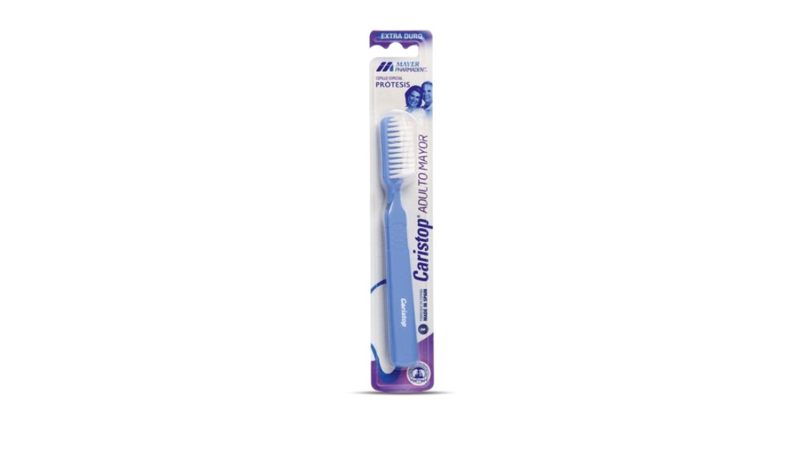 CARISTOP CEPILLO DENTAL EXTRA DURO ADULTO MAYOR Y PROTESIS X 1 UNIDAD