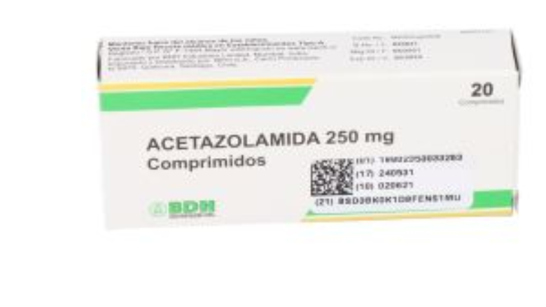 ACETAZOLAMIDA 250 MG X 20 COMPRIMIDOS BDH