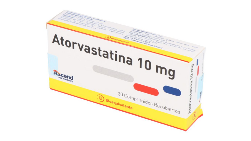 ATORVASTATINA 10 MG X 30 COMPRIMIDOS RECUBIERTOS