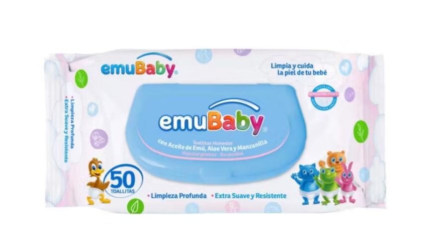 EMUBABY TOALLAS HUMEDAS X 50 UNIDADES