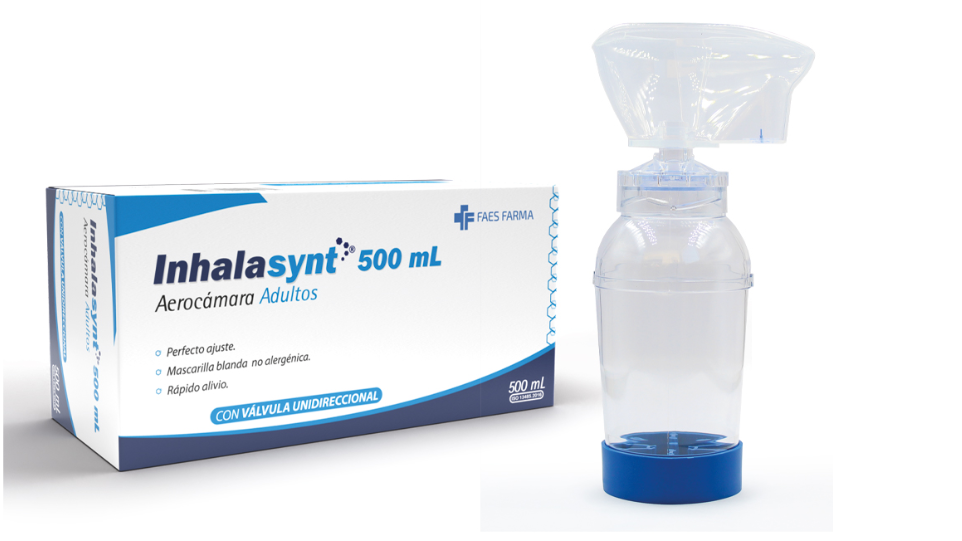 INHALASYNT AEROCAMARA ADULTOS CON VALVULA UNIDIRECCIONAL