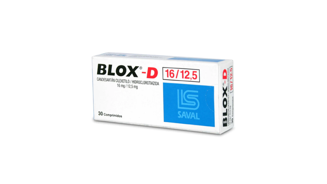 BLOX-D CANDESARTAN CILEXETILO / HIDROCLOROTIAZIDA 16/12,5MG X 30 COMPRIMIDOS SAVAL