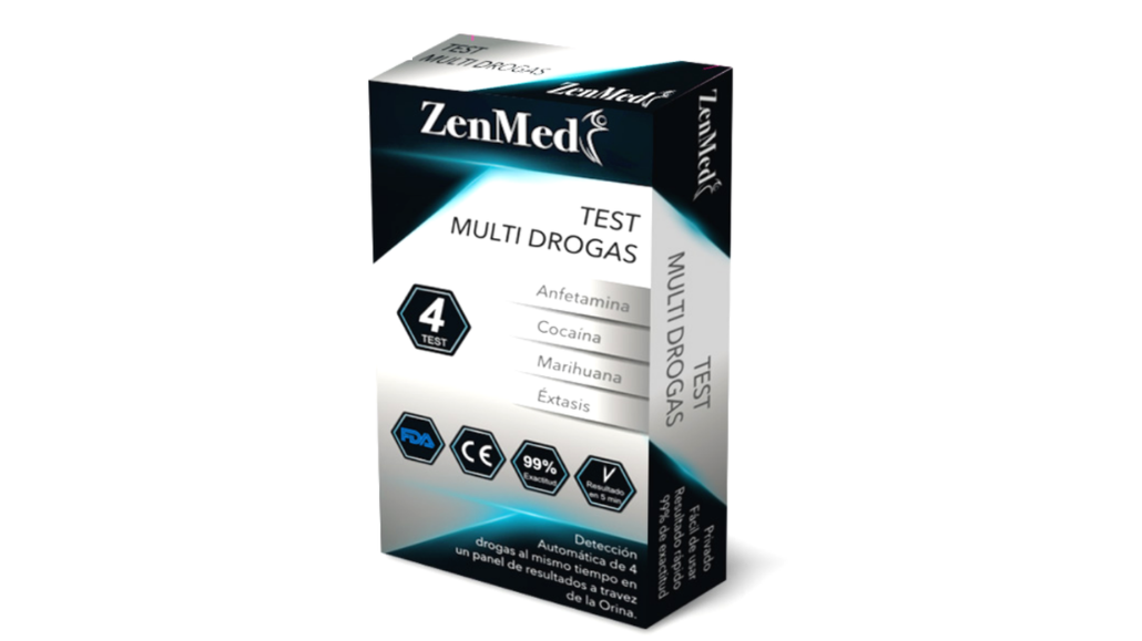 ZENMED TEST MULTIDROGAS 4 TEST X 1 UNIDAD 
