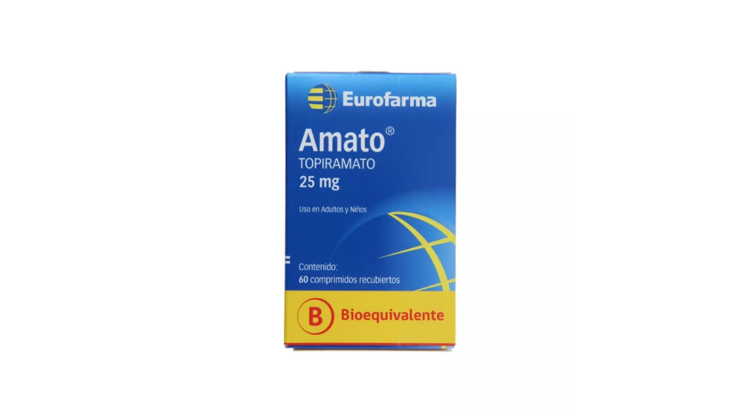 AMATO TOPIRAMATO 25 MG X 60 COMPRIMIDOS RECUBIERTOS EUROFARMA 