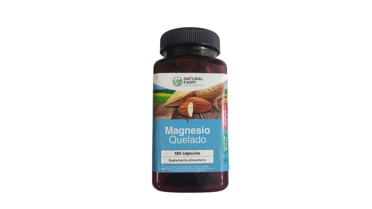 MAGNESIO QUELADO NATURAL FARM X 120 CAPSULAS