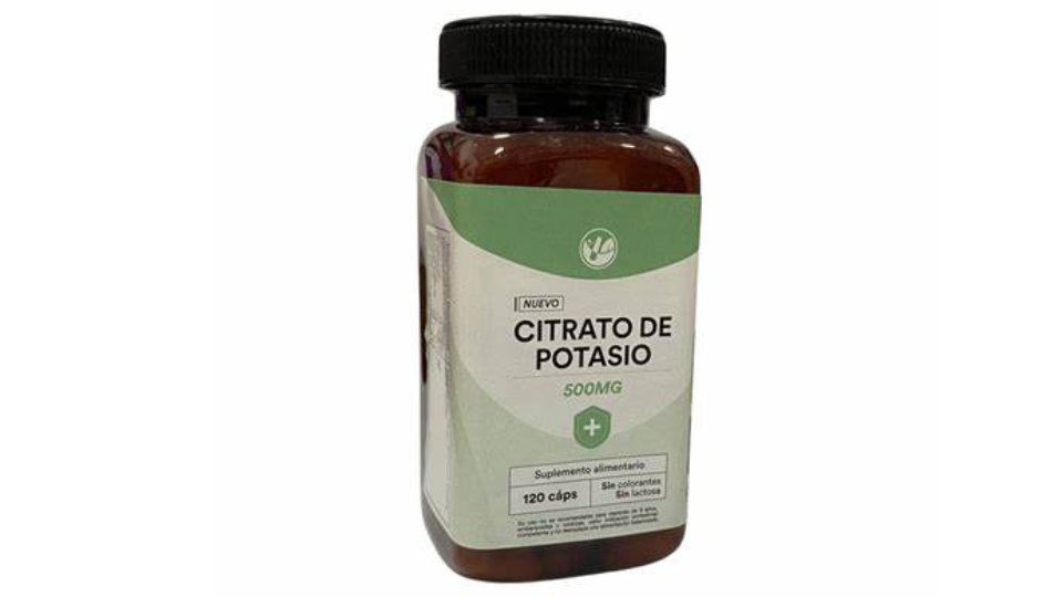 CITRATO DE POTASIO 500 MG X 120 CAPSULAS