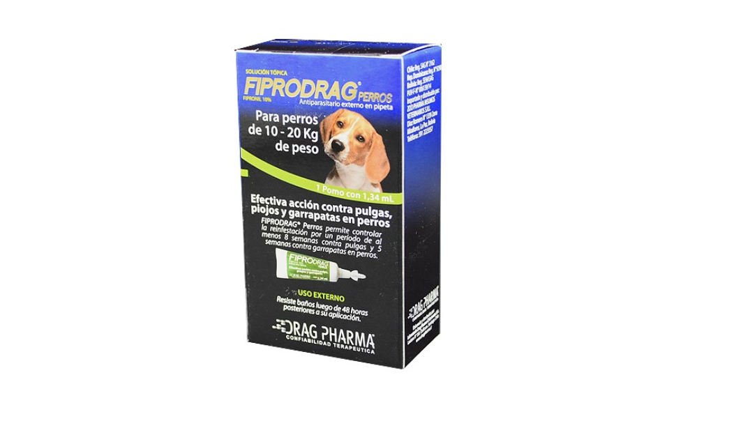 FIPRODRAG PERRO ANTIPARASITARIO EXTERNO  10-20KG PIPETA 1.34 ML X 1 POMO