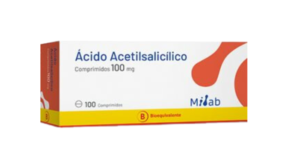 ACIDO ACETILSALICILICO 100 MG X 100 COMPRIMIDOS
