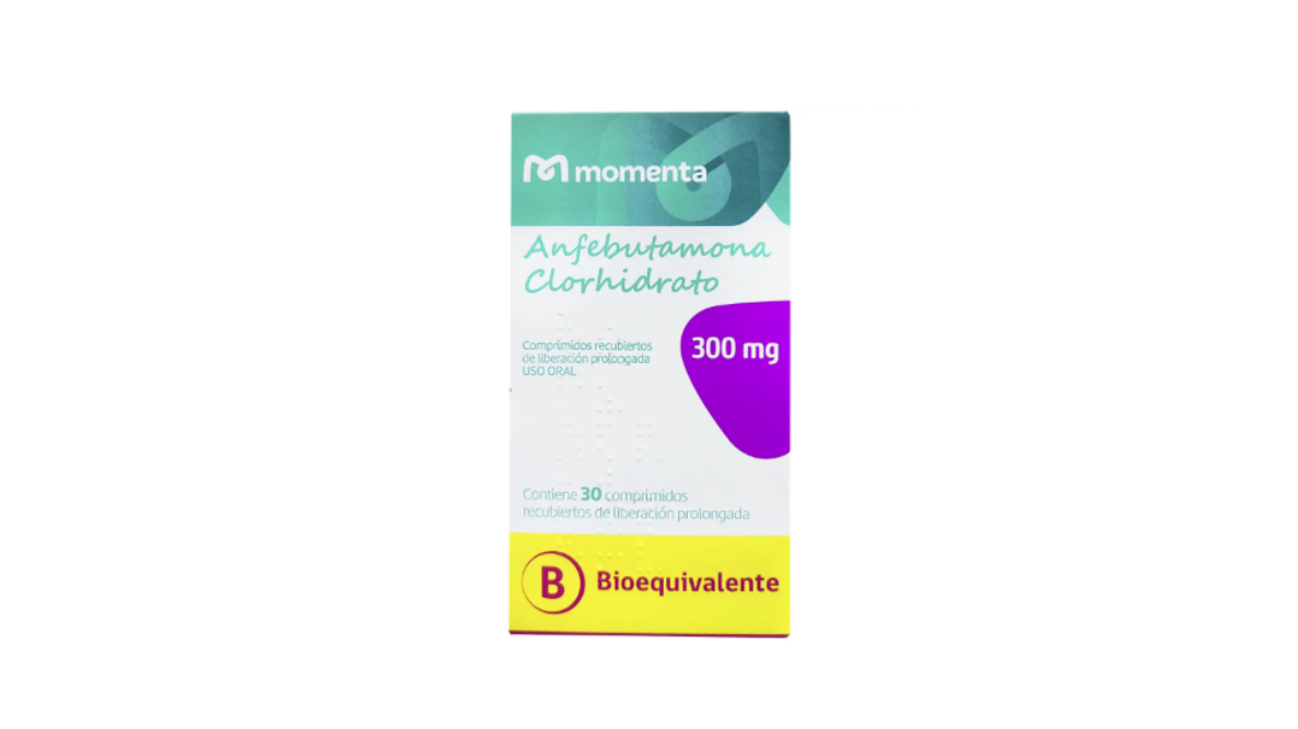 ANFEBUTAMONA CLORHIDRATO BUPROPION 300 MG X 30 COMPRIMIDOS DE LIBERACION PROLONGADA EUROFARMA