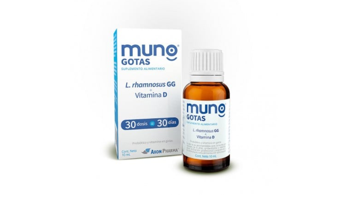 MUNO GOTAS LACTOBACILLUS RHAMNOSUS + VITAMINA D X 30 DOSIS AXON PHARMA