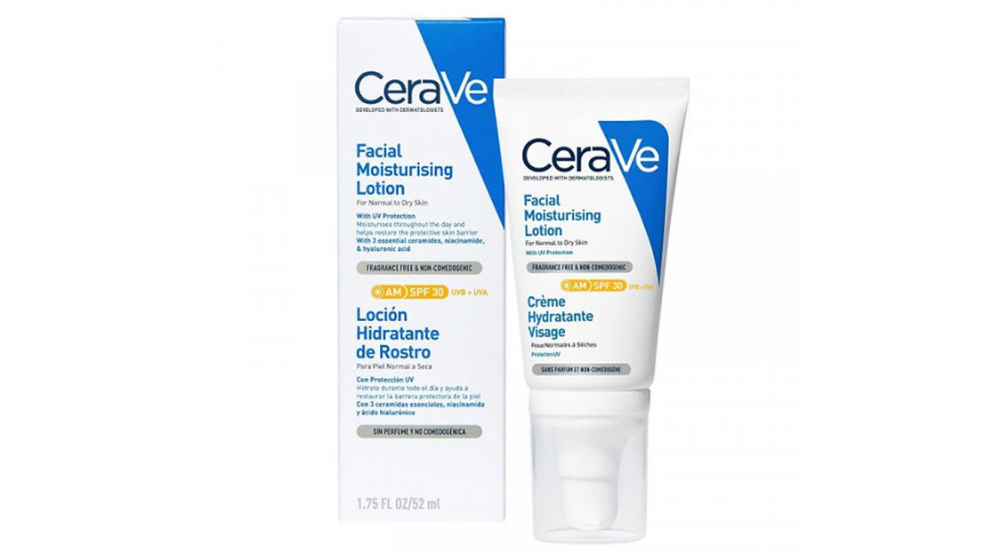 CERAVE LOCION HIDRATANTE DE ROSTRO NORMAL O SECO PROTECCION UV X 52 ML