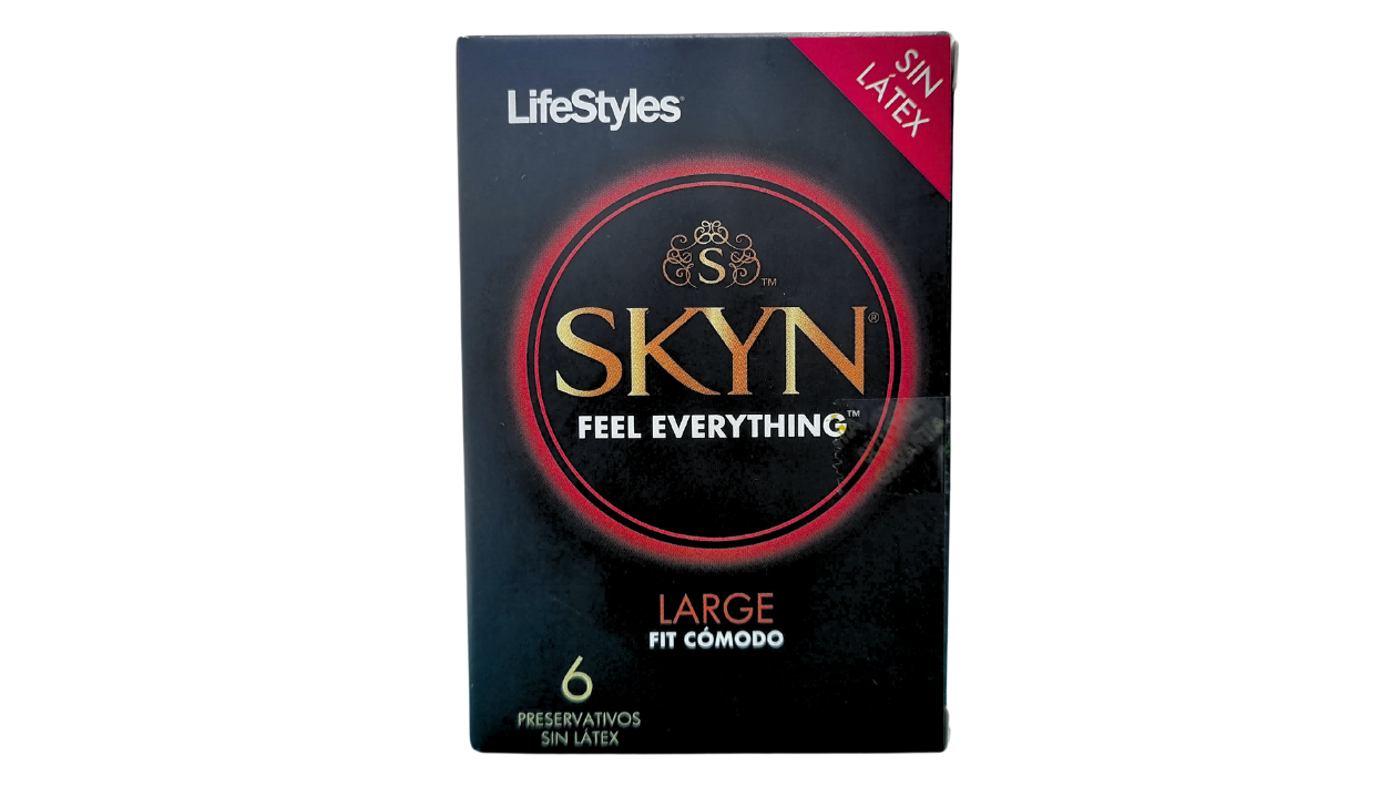 PRESERVATIVOS LIFESTYLE SKIN LARGE SIN LATEX CONDON X 6 UNIDADES