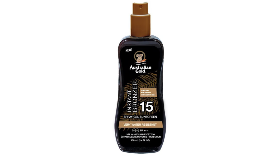 AUSTRALIAN GOLD INSTAN BRONZER FPS 15 SPRAY GEL X 100 ML