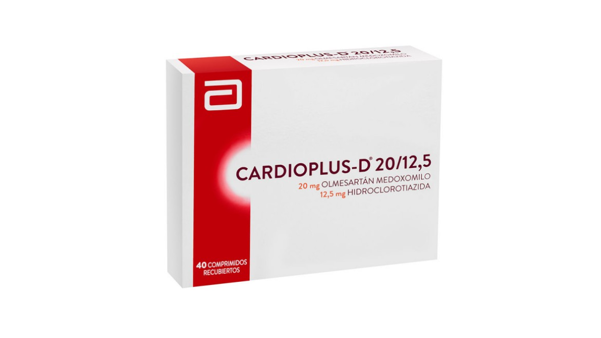 CARDIOPLUS D 20/12,5 OLMESARTAN X 40 COMPRIMIDOS RECUBIERTOS 