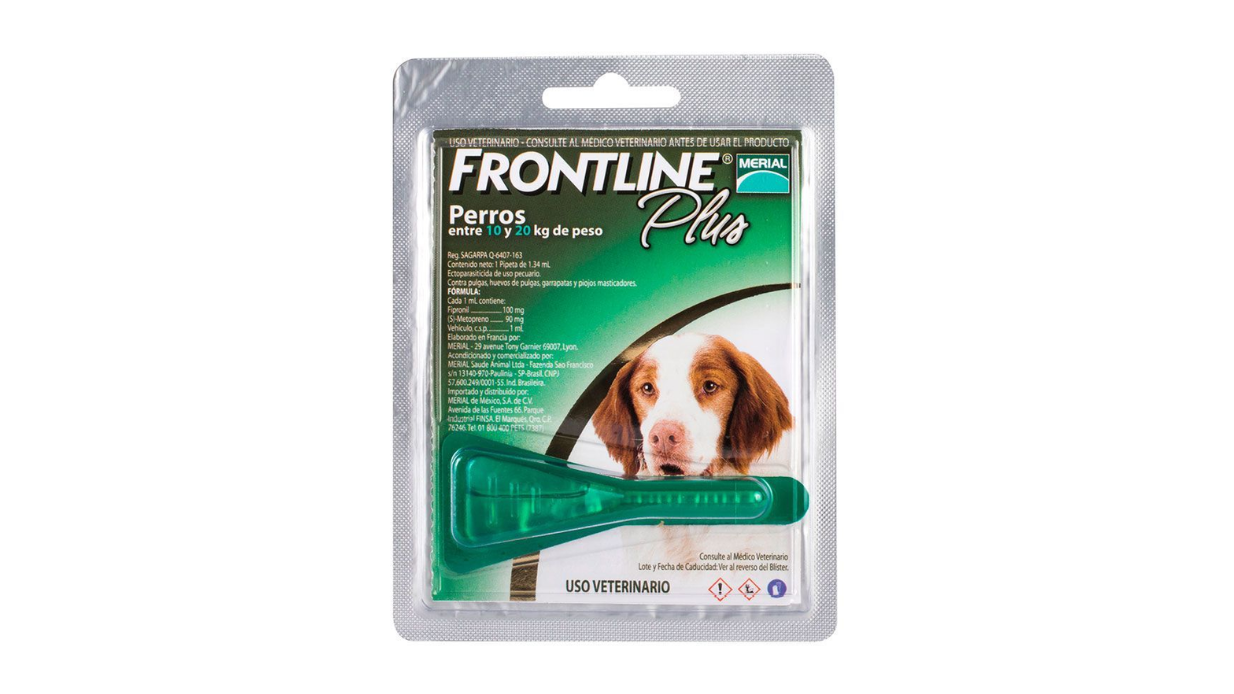 FRONTLLINE PLUS ANTIPARASITARIO PERROS 10 - 20 KG X 1 PIPETA