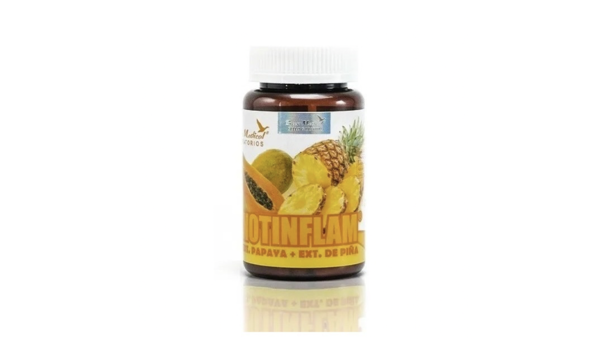 NOTINFLAM PAPAYA PIÑA SUPLEMENTO ALIMENTARIO X 60 CAPSULAS GREEN MEDICAL