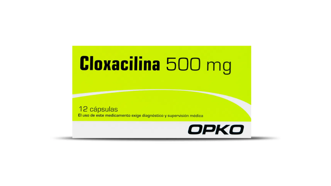 CLOXACILINA 500 MG X 12 CAPSULAS OPKO