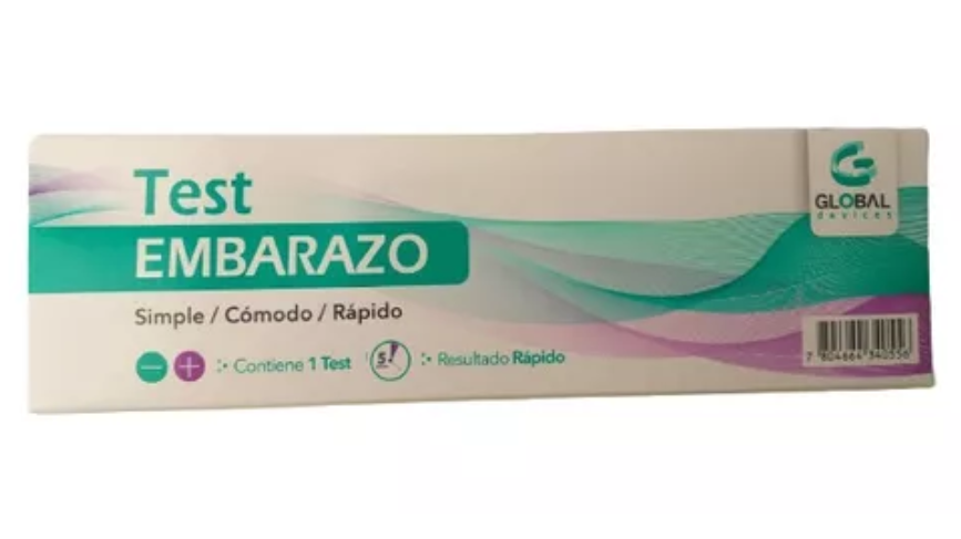 TEST DE EMBARAZO SIMPLE COMODO RAPIDO X 1 UNIDAD