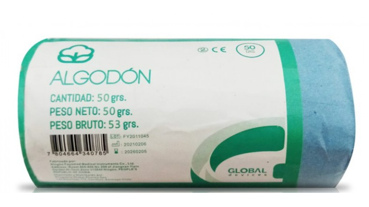 ALGODON PRENSADO X 50 GRAMOS