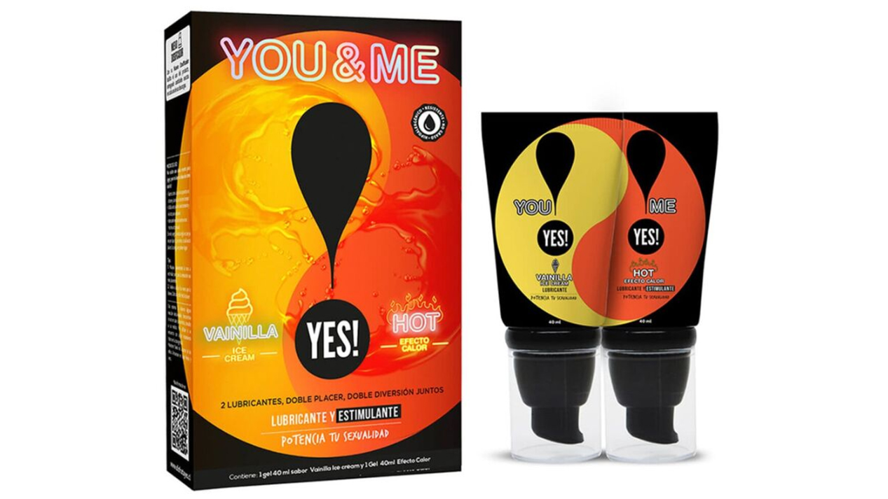 PACK YES YOU AND ME 2 LUBRICANTES Y ESTIMULANTE X 80 ML