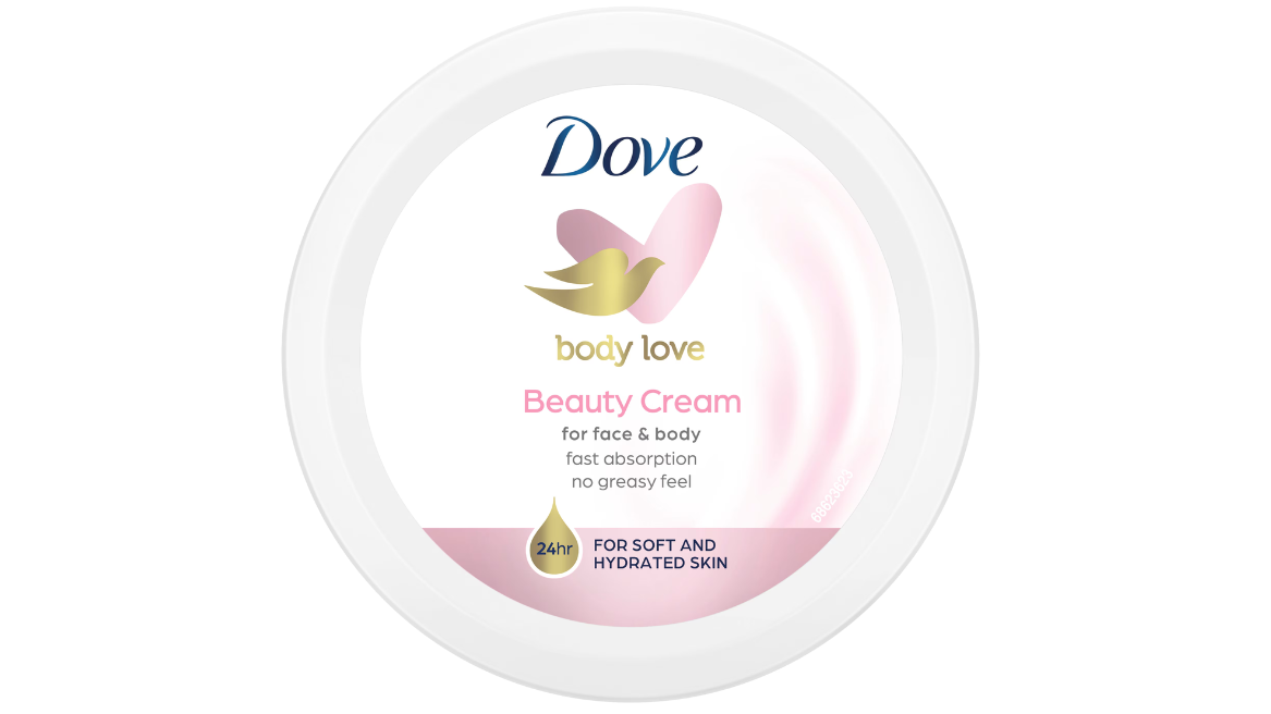 DOVE CREMA ROSTRO CUERPO BODY LOVE BEAUTY CREAM NO GRASA X 75 ML