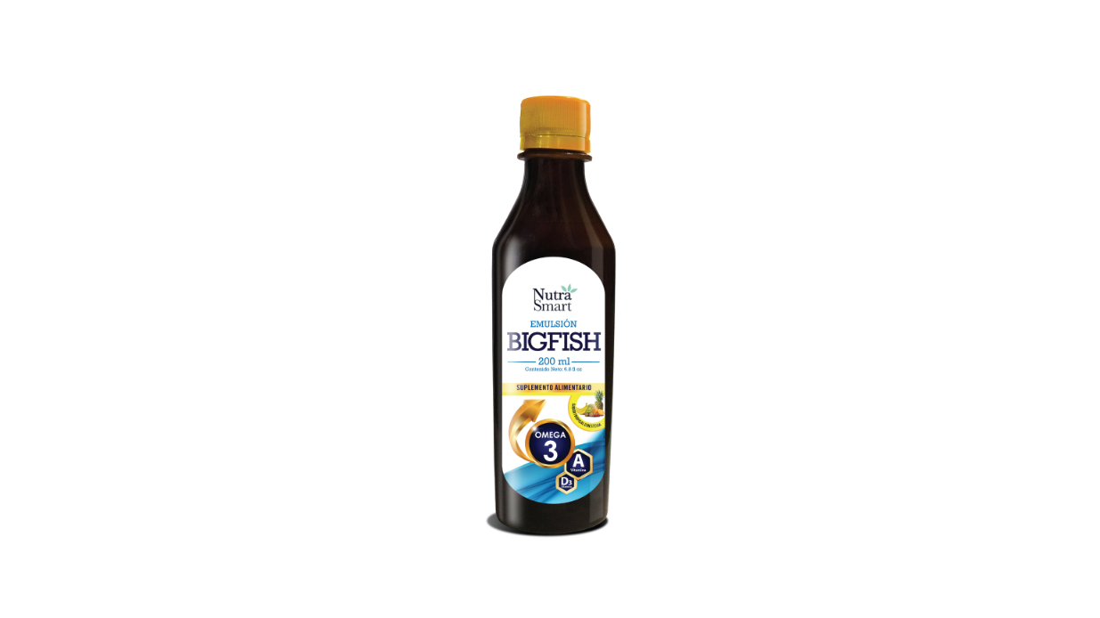 NUTRASMART EMULSION BIGFISH OMEGA 3 VITAMINA A D3 X 200 ML