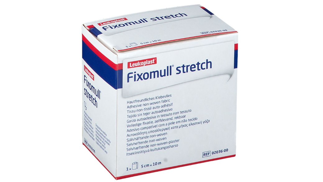 FIXOMULL STRECH GASA NO TEJIDA AUTOADHESIVA 5 CM X 10 M X 1 UNIDAD