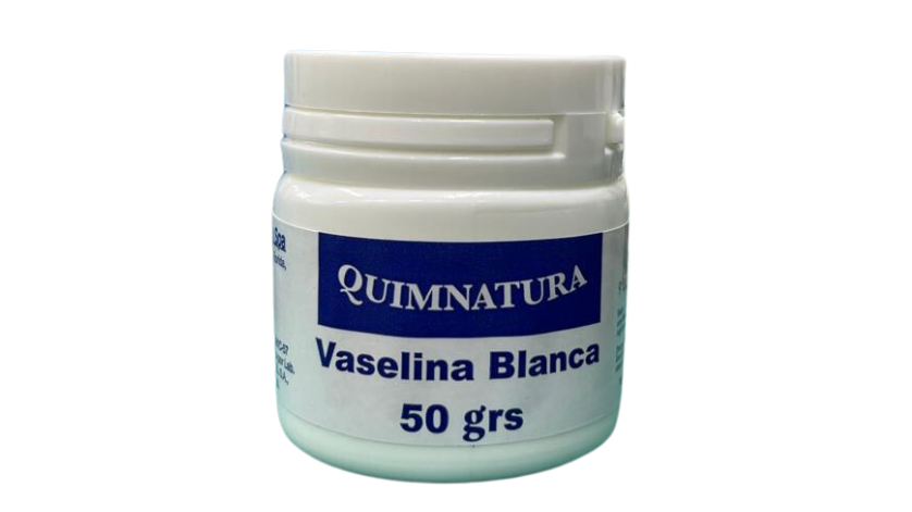 QUIMNATURA VASELINA BLANCA SOLIDA X 50 GRAMOS