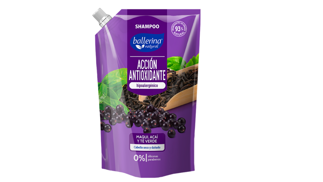 BALLERINA SHAMPO ACCION ANTIOXIDANTE HIPOALERGENICO X 750 ML