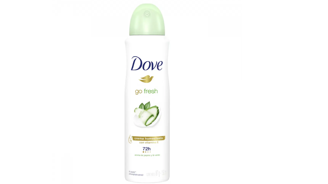 DOVE GO FRESH SPRAY DESODORANTE 72H PEPINO ALOE VERA X 150 ML 