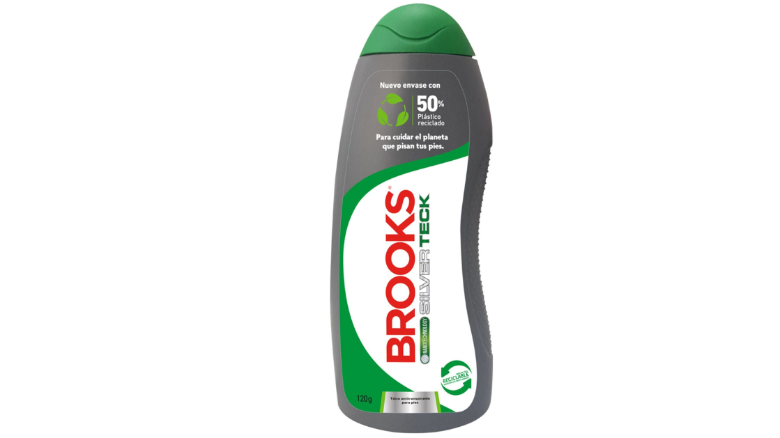 BROOKS SILVER TECK TALCO PARA PIES X 120 GRAMOS