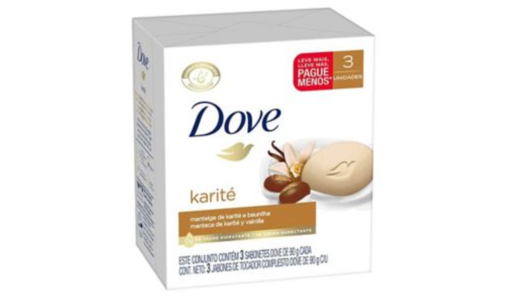 DOVE KARITE JABON 90 GRAMOS X 3 UNIDADES