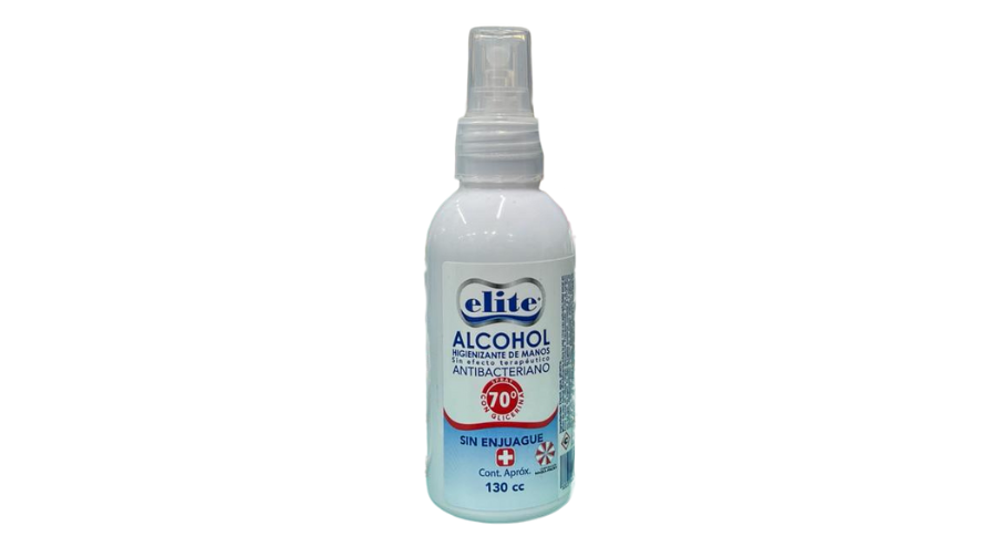 ELITE ALCOHOL HIGIENIZANTE DE MANOS ANTIBACTERIANO 70 ° X 130 CC